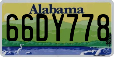 AL license plate 66DY778