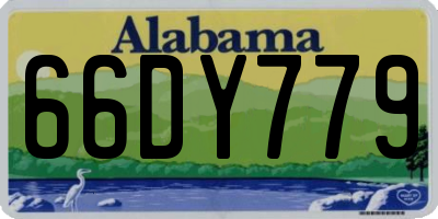 AL license plate 66DY779