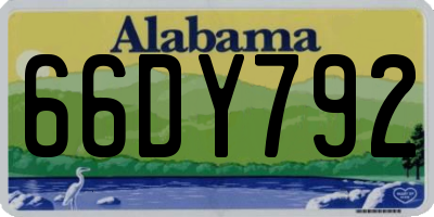 AL license plate 66DY792