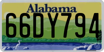 AL license plate 66DY794