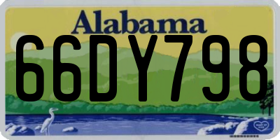 AL license plate 66DY798