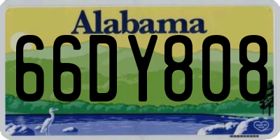 AL license plate 66DY808