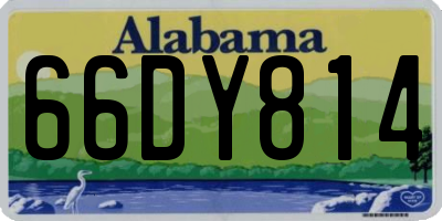 AL license plate 66DY814