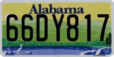 AL license plate 66DY817