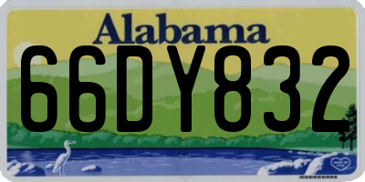 AL license plate 66DY832