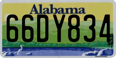 AL license plate 66DY834