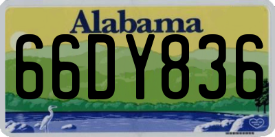 AL license plate 66DY836