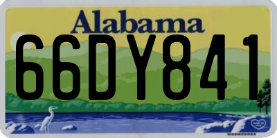 AL license plate 66DY841
