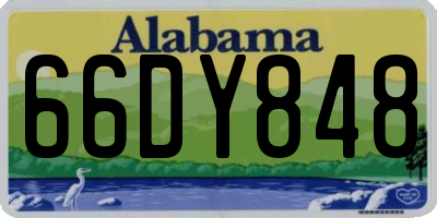AL license plate 66DY848