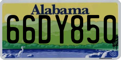 AL license plate 66DY850