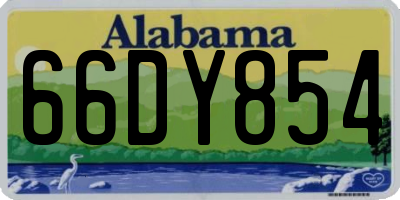 AL license plate 66DY854