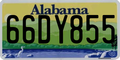 AL license plate 66DY855
