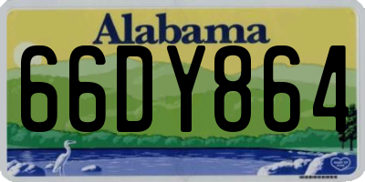 AL license plate 66DY864