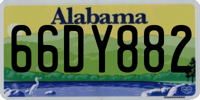 AL license plate 66DY882