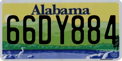 AL license plate 66DY884