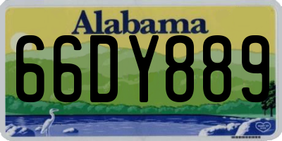 AL license plate 66DY889