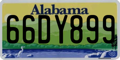 AL license plate 66DY899