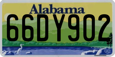 AL license plate 66DY902