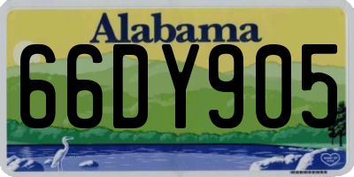 AL license plate 66DY905