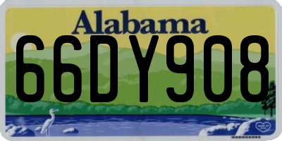 AL license plate 66DY908