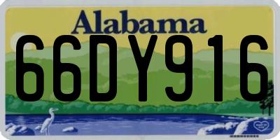 AL license plate 66DY916
