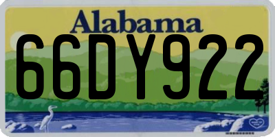 AL license plate 66DY922