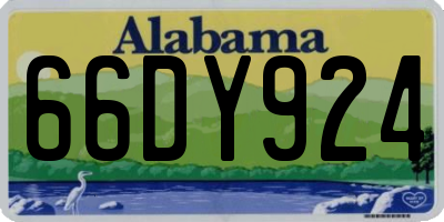 AL license plate 66DY924
