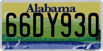 AL license plate 66DY930
