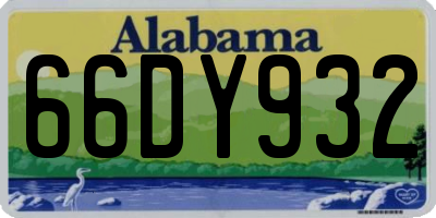 AL license plate 66DY932