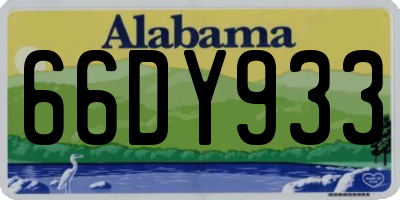 AL license plate 66DY933