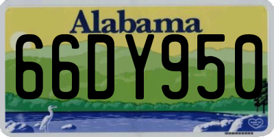 AL license plate 66DY950