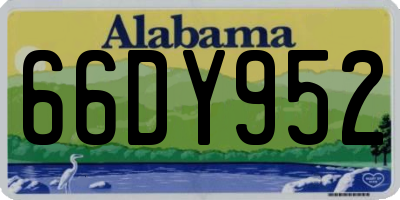AL license plate 66DY952