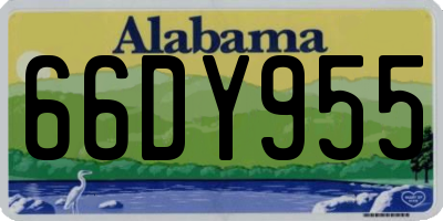 AL license plate 66DY955