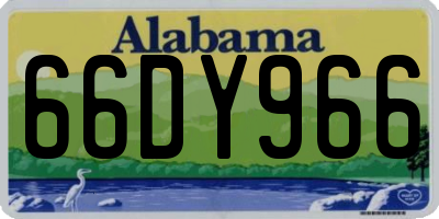 AL license plate 66DY966