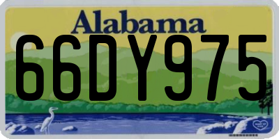 AL license plate 66DY975