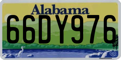 AL license plate 66DY976