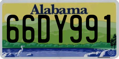 AL license plate 66DY991