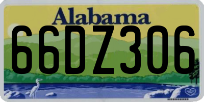AL license plate 66DZ306