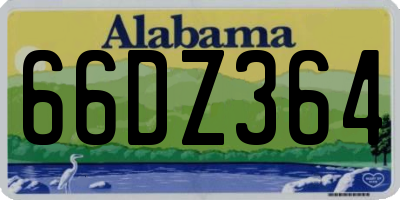 AL license plate 66DZ364
