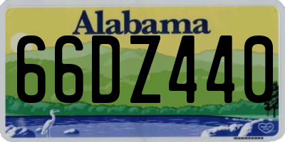 AL license plate 66DZ440