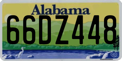 AL license plate 66DZ448