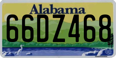 AL license plate 66DZ468