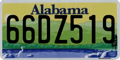 AL license plate 66DZ519