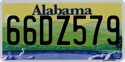 AL license plate 66DZ579