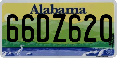 AL license plate 66DZ620