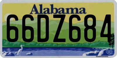 AL license plate 66DZ684