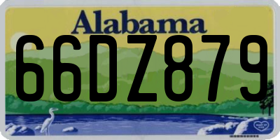 AL license plate 66DZ879