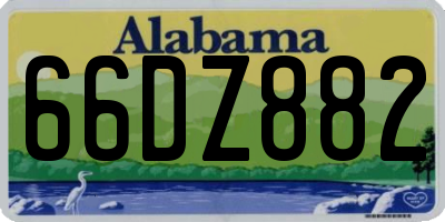 AL license plate 66DZ882