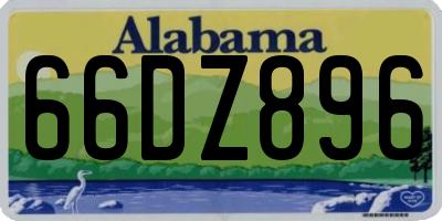 AL license plate 66DZ896