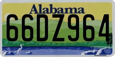 AL license plate 66DZ964